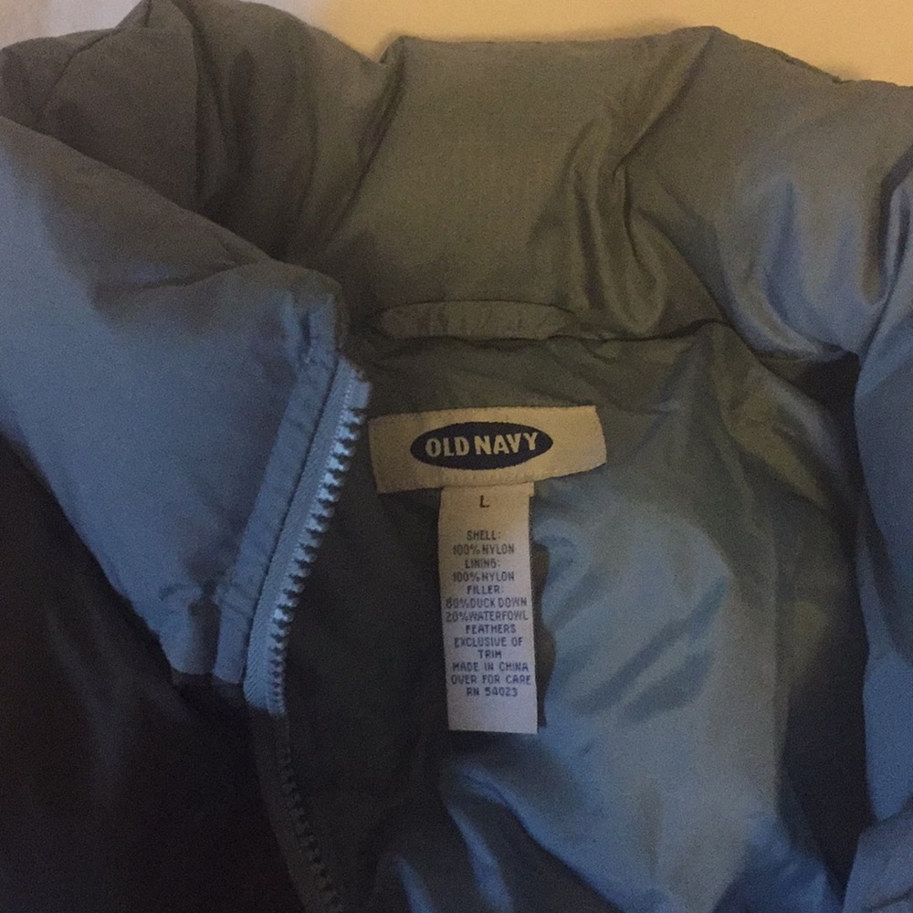 large old navy puffy down feather jacket - Picture 3 of 5